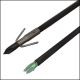 Muzzy Lighted Nock Carbon Composite Fish Arrow with bottle slide and green X-nock
