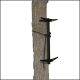 Muddy Outdoors Pro Climbing Sticks 4-section tree climbing system with bark biters and rope cam attachment.
