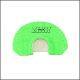 Zink Lil' Green Machine Diaphragm Turkey Call with small-frame design for women and youth hunters, featuring a double reed split-V style for clear and raspy calls.

