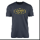 Mathews Shield T-Shirt - Midnight Navy Archery Tee with Gold Shield Logo
