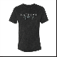 Mathews Women’s Signature T-Shirt - Athletic Fit Black Tee with White and Blue Screen Print
