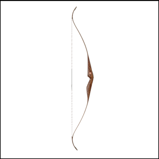 Bear Archery Kodiak Recurve Bow featuring a shedua riser, purple heart inlay, and green glass limbs, perfect for hunting and target shooting.
