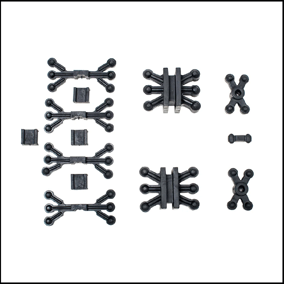 TenPoint Universal Noise Dampening Package with barrel, retention spring, and limb dampeners for crossbow noise reduction.
