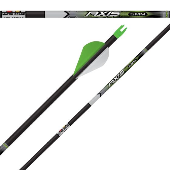 Easton 5MM Axis Match Grade Pro Series arrow shaft with small diameter for improved accuracy and deep penetration.
