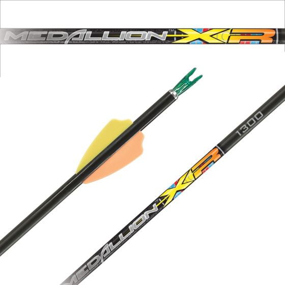 Carbon Express Medallion XR Arrow Shafts for youth and target archery with 24-ton carbon and precise spine selection.
