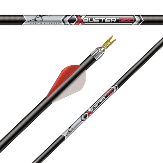 Carbon Express X-Buster Arrow Shafts with ultra-tuff construction and precision for indoor target archery.
