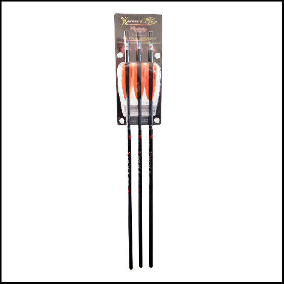 Victory XBolt Lighted Nock Crossbow Bolts with ultra-bright nocks, hand fletched for optimal accuracy.
