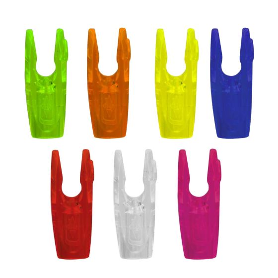 Easton Compound G Pin Nock with enhanced groove design for reduced friction and smoother releases.

