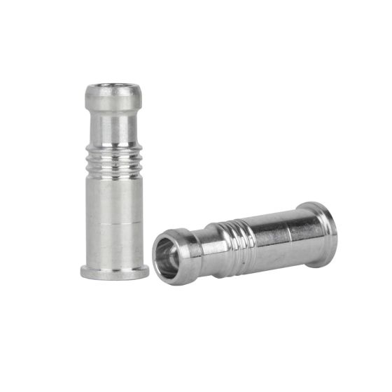 Easton MicroLite CB Insert for 6.5 mm shafts, 9 grains, compatible with 8-32 screw-in points, sold in a dozen pack.
