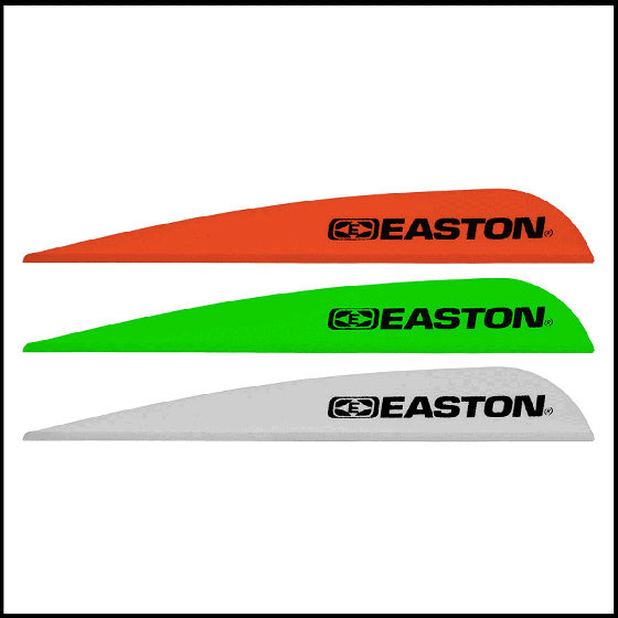 Easton Diamond Vanes for arrow fletching, providing durability and consistent performance with a pre-applied glue activator.
