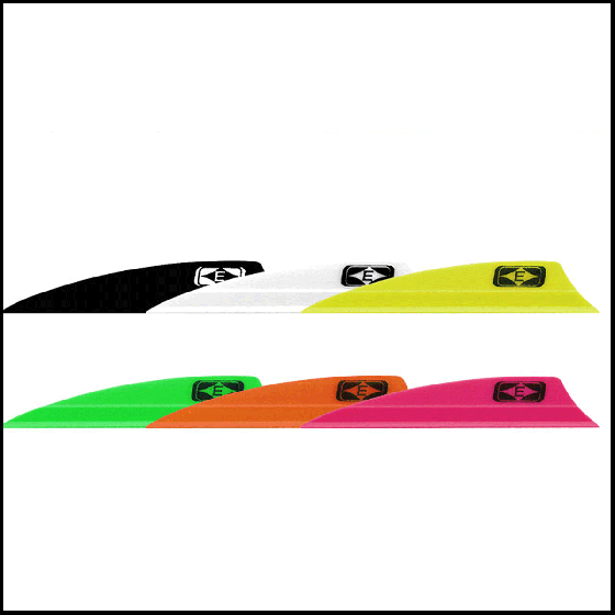 Easton Tite Flight Arrow Vanes for outdoor target archery with special rib design to reduce flutter and noise, ensuring stable flight.
