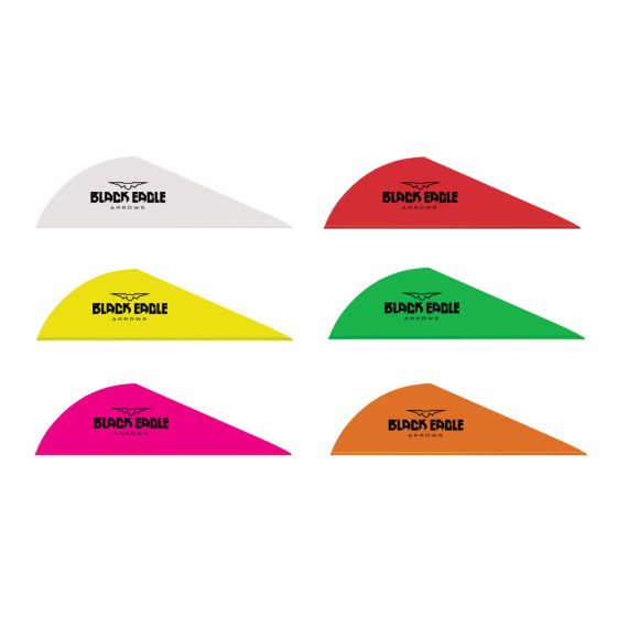 Black Eagle Signature Blazer Vanes for accurate arrow flight with improved aerodynamic performance, available in various colors.
