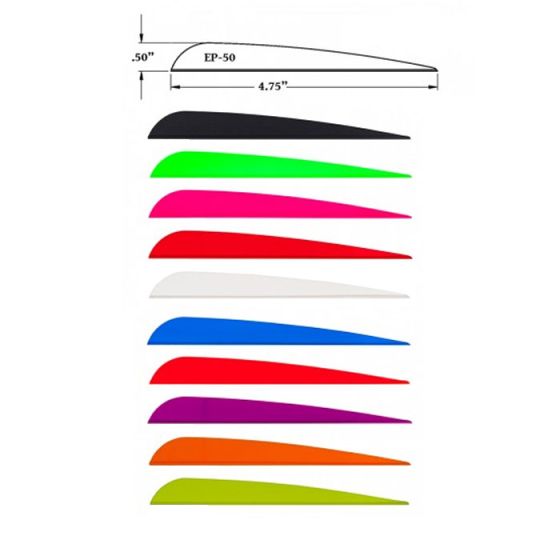 AAE Elite Plastifletch 4-3/4" Vane for better arrow flight and performance.
