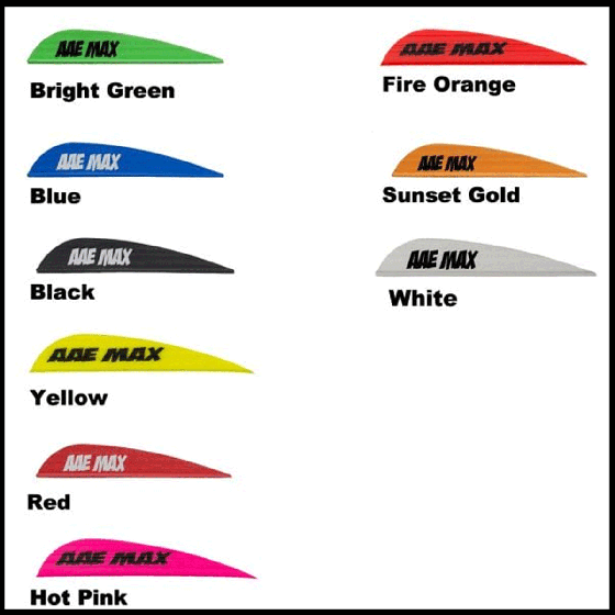 AAE Max Stealth Vanes, designed for quiet performance, durability, and accurate flight for bowhunting and crossbow use.
