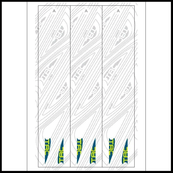 Tac Vanes 5" Topo Arrow Wraps for improved arrow visibility and vane adhesion.
