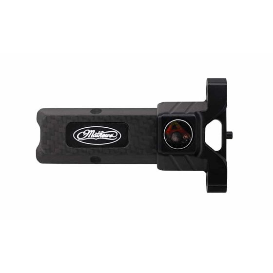 Mathews Bridge-Lock Carbon Sight Bar, designed for precision mounting on Mathews bows with Axcel sights.
