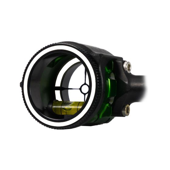 Axcel AV-25 Scope Ring Mask ensuring precise alignment of scope and peep sight.
