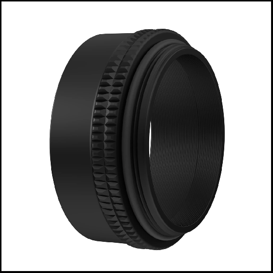 Axcel AVX - 41 Stepped Shade for eye protection and torque ring indicator for precise scope alignment.
