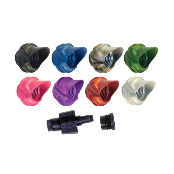 Specialty Archery 1/4 inch hooded 37 degree peep sight housing with glare reduction
