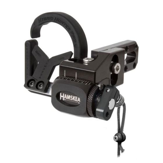 Hamskea Hybrid Hunter Pro Arrow Rest with soft-shell containment and drop-away launcher
