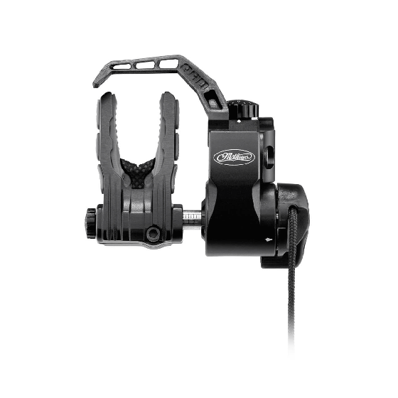 Mathews QAD Ultrarest Integrate MX2 with silent capture bar and micro-click adjustments, designed for Mathews bows with Smart Rest Technologies for precision tuning.
