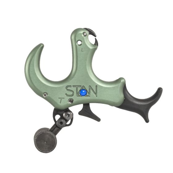 Stan OnneX Thumb Trigger Release, precision archery release with zero trigger travel and adjustable tension settings for optimal performance.
