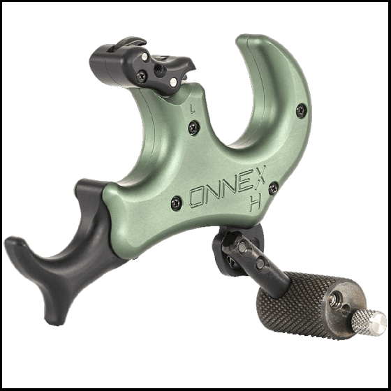Stan OnneX Hinge Release, advanced archery release with micro-adjustability and Draw Control system for enhanced shooting precision.
