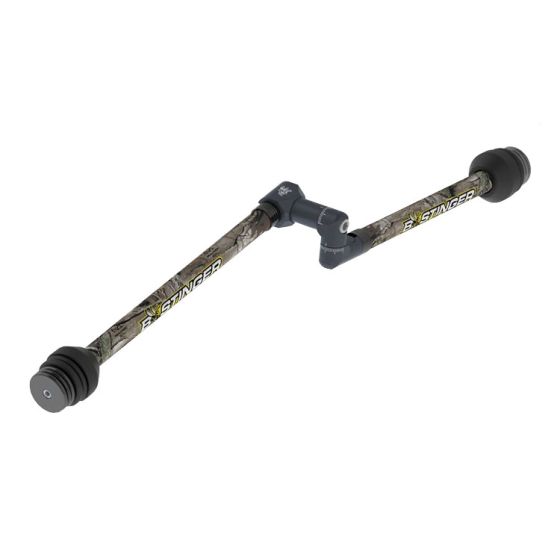 Bee Stinger Sport Hunter Xtreme Bow Stabilizer Kit with front and back stabilizers for superior hunting stabilization and shot control.
