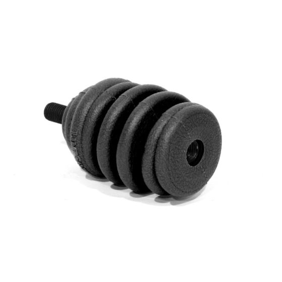 LimbSaver S-Coil Bow Stabilizer Extension for enhanced vibration reduction and stabilization in archery.
