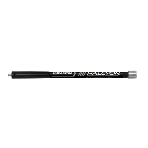 Easton Halcyon Stabilizer Side Rods for archery, featuring 360º Windcutter technology and slim 14.7mm diameter for superior stability and vibration control.
