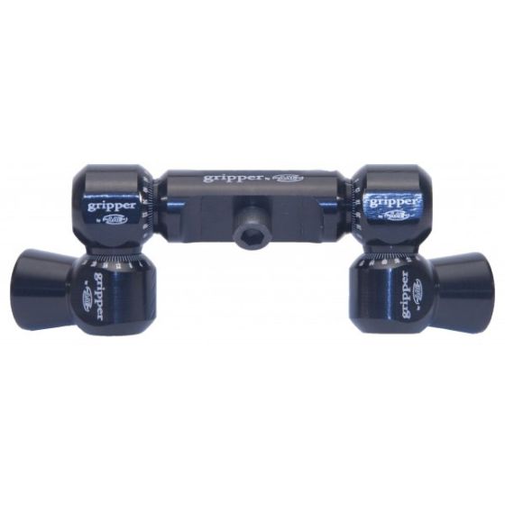 AAE Gripper Double V-Bar Mount for precision adjustability and stability with 7075 aluminum and Bolt Lock System.

