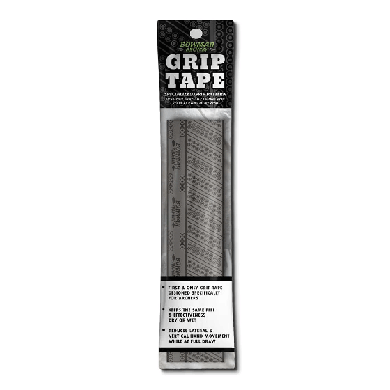 Bowmar Grip Tape, designed for archers to reduce hand movement and provide a reliable grip in dry or wet conditions.
