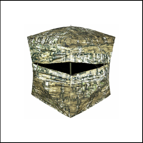 Primos SurroundView Double Wide Ground Blind with 180-degree see-through walls and Truth Camo.

