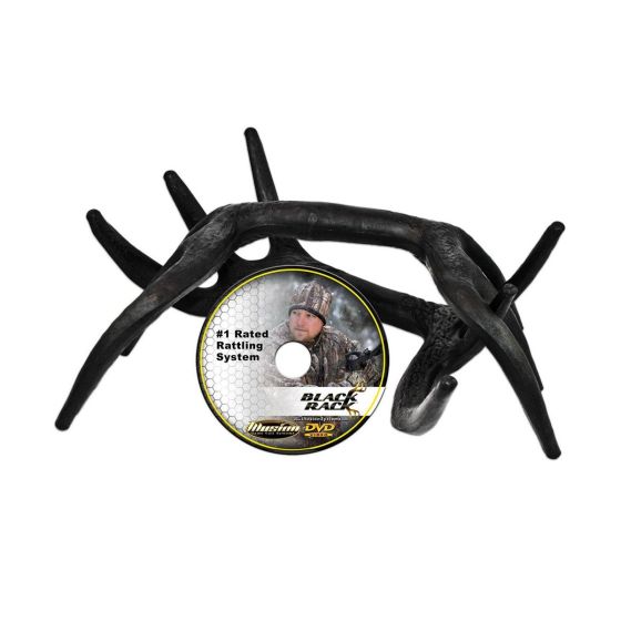 Illusion Hunting Systems Black Rack Rattling System, realistic deer communication tool with Bone-Core Technology for effective hunting.
