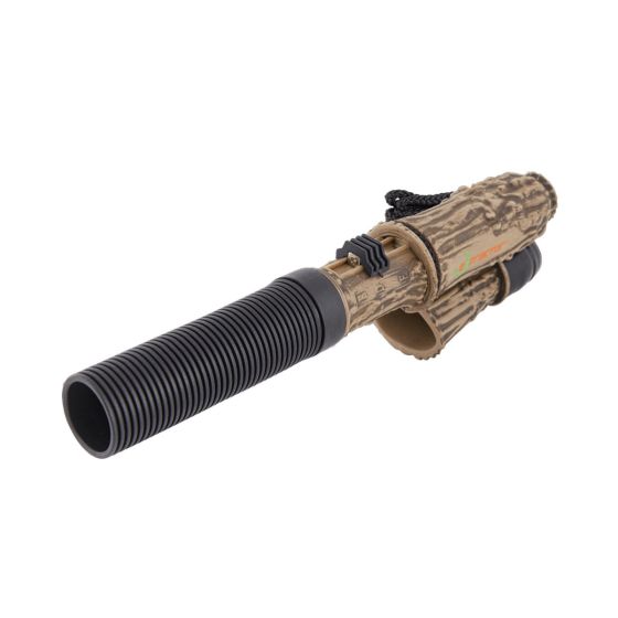 Flextone Extractor Deer Call with X-Glide sound selection system, designed for realistic deer grunts, bleats, and snort wheezes. Freeze-proof and soft-bodied for a lifelike calling experience.
