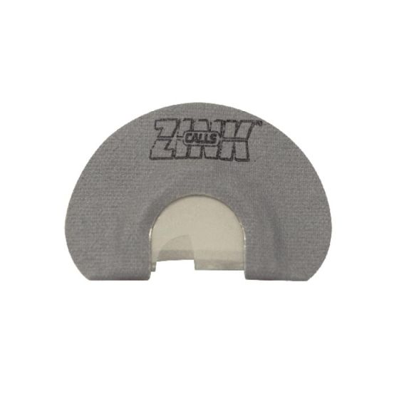 Zink Z-Cutter Diaphragm Turkey Call with three prophylactic reeds and a carved cut for aggressive yelps and sharp cuts, designed for turkey hunters.

