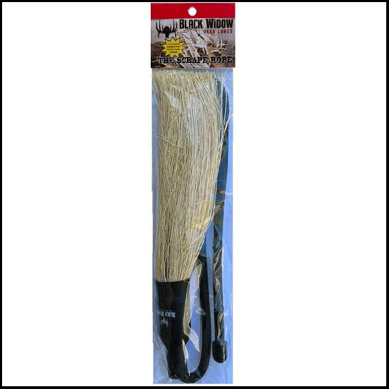Black Widow Scrape Rope for creating licking branches and attracting whitetail deer.
