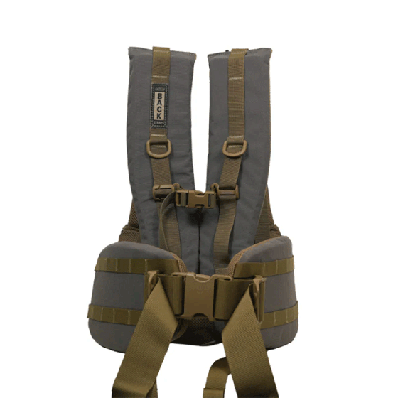 Latitude Back Straps, ergonomic tree stand support system designed for comfort and durability during hunting.