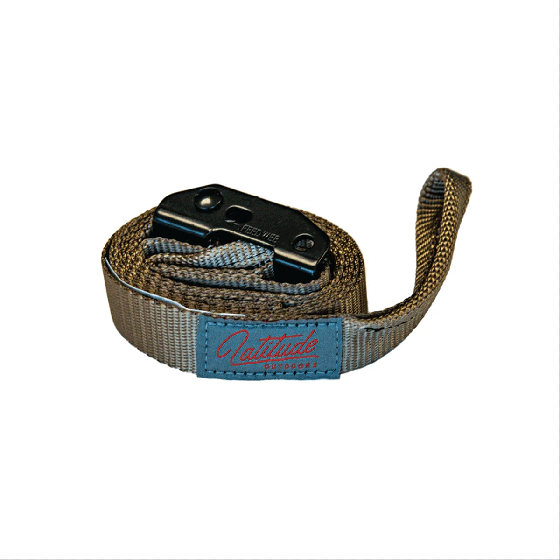 Latitude Cam Buckle Strap designed for essential attachment of outdoor gear, featuring robust construction and secure fastening for stability.
