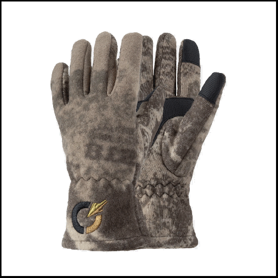 Code of Silence Verdigre Glove with fleece-wool shell and snug fit for warmth and dexterity for active hunters.
