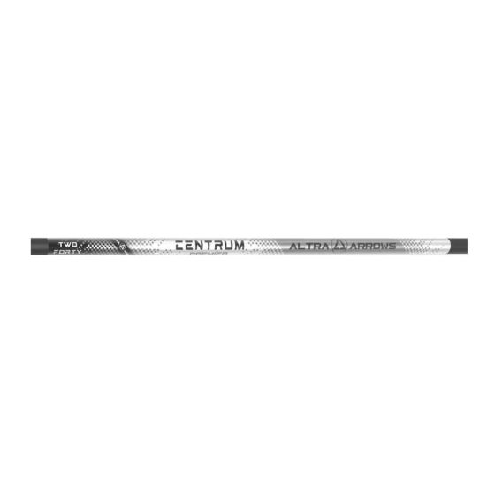 Altra Centrum Premier .246 Arrow Shafts – High-Modulus Carbon Arrows with NO SPINE Technology
