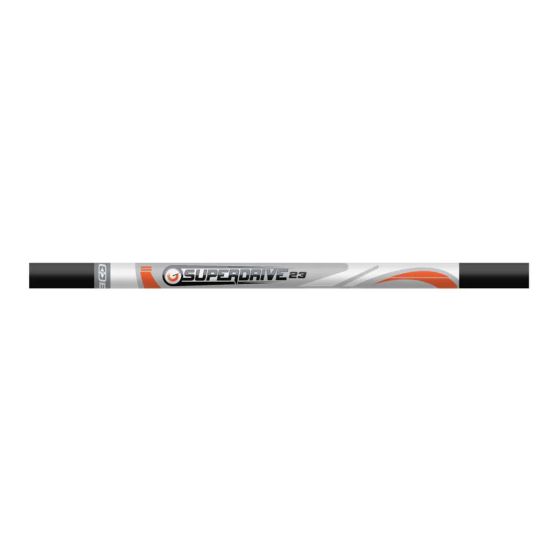 Easton Superdrive 23 Arrow Shafts - 23/64” Max Diameter Carbon Target Arrows
