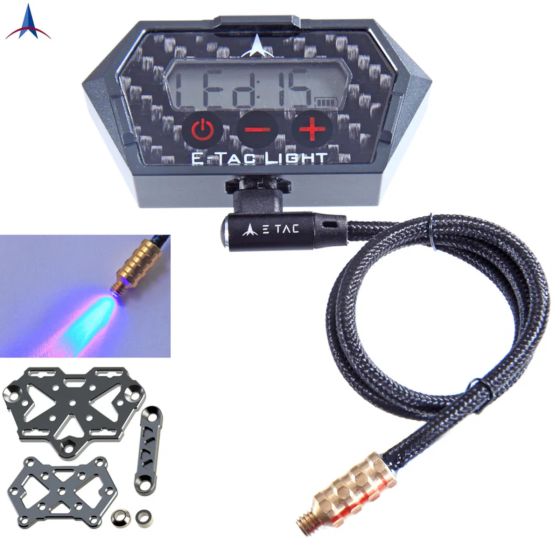 E-Tac Light Deluxe Kit - Motion-Sensing Waterproof Sight Light for Target and 3D Archery
