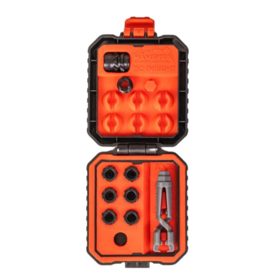 Hamskea DC InSight Short Draw Standard Peep System with seven apertures and installation tool
