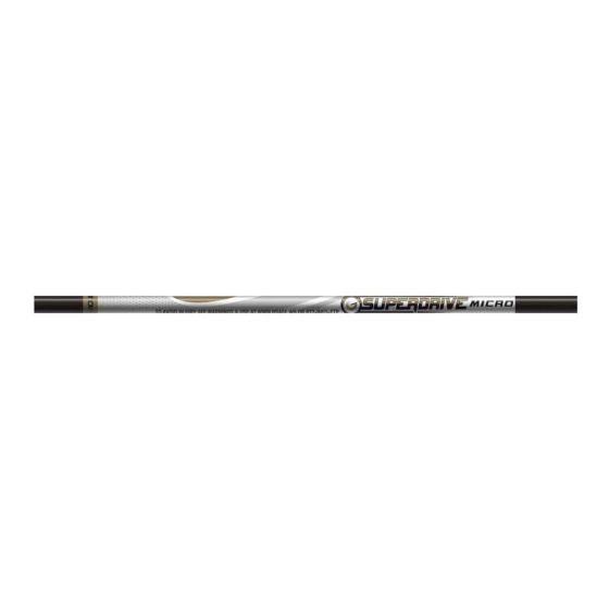 Easton Superdrive Micro Shafts - 4mm Carbon Arrows for Tournament Archery

