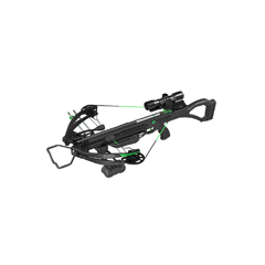 CenterPoint AT400 Crossbow with composite rail and stock, detachable silent crank system, 4x32mm scope, and full accessory package including arrows and quiver.