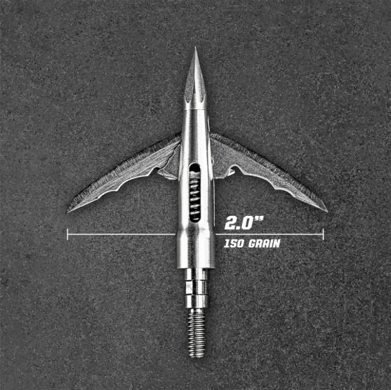 Beast 2.0 Stainless Steel Broadheads – 3 Pack with Bone-Evading Blade Technology
