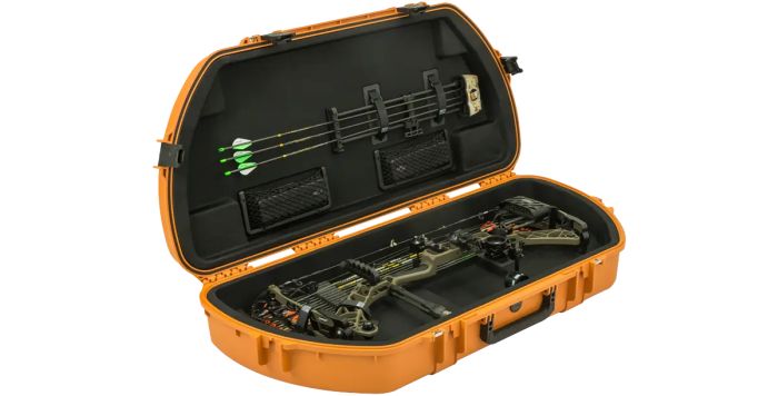 SKB Pro Series Nimble Bow Case with waterproof design and interior bow storage.
